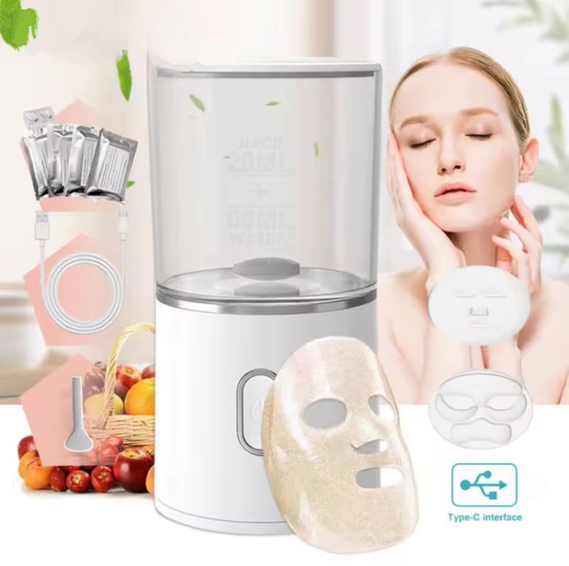 Máquina para hacer mascarillas faciales DIY, tratamiento Facial; colágeno vegetal Natural, uso doméstico, salón de belleza, SPA, dispositivo de belleza